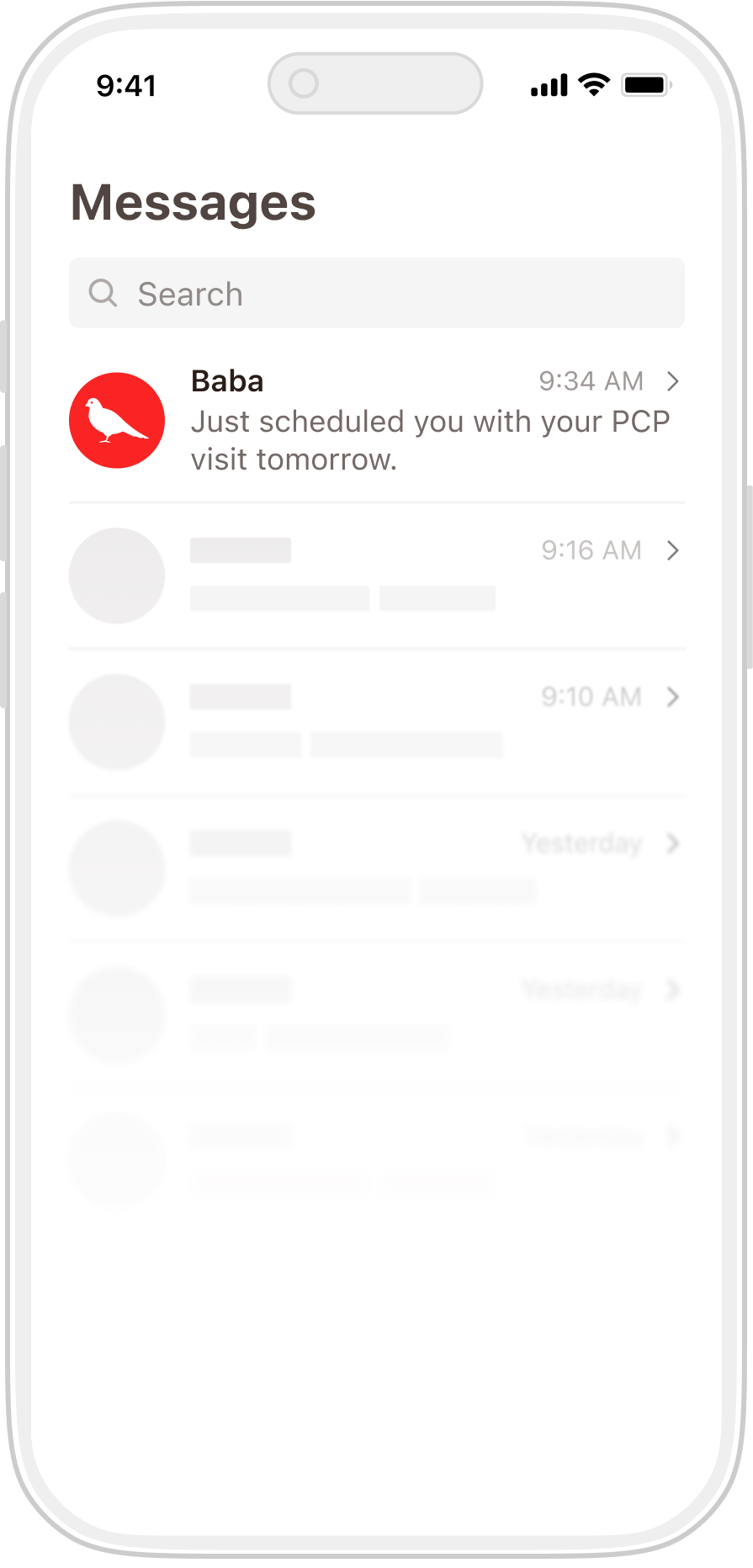 A member has one conversation with their Baba advocate instead of calls from many vendors.